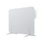 BR Bringer Metall Infrarotheizung 450W Wand/Standheizung – Smart Weiss. Rechteckige, weiße Metallplatte. Heizelement zur effizienten Raumbeheizung.