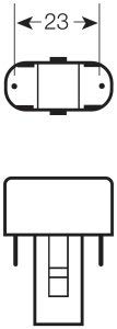 Osram DULUX S Kompaktleuchtstofflampe 11W/840 G23 10 Stück
