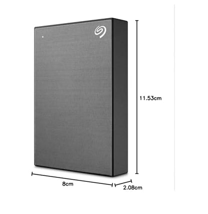 Seagate One Touch 5TB Tragbare Externe Festplatte Space Gray