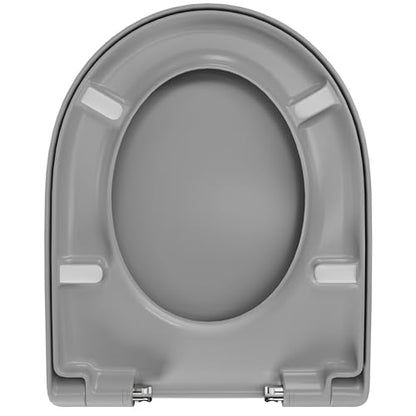 LUVETT® Toilettendeckel D-Form mit Absenkautomatik - Manhattan Grau