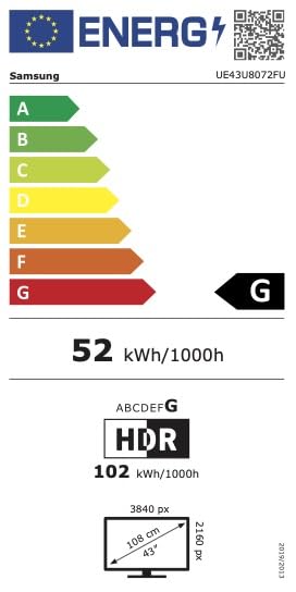 Samsung Crystal UHD 4K U80F LED Smart TV - 43 Zoll