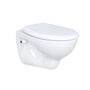 SwissSanitär Premium Wand-WC Tiefspüler - Soft-Close Weiss. Weißes, hängendes WC zur spülwasserbasierten Entsorgung von Abfallprodukten.
