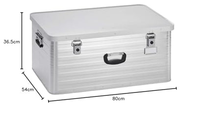 Enders Alubox 130 Liter Transport- Lagerbox - Schloss Set