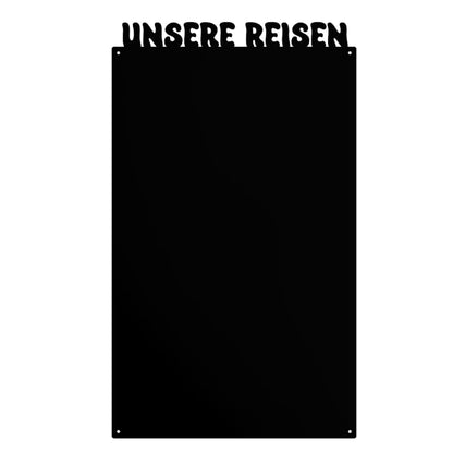 Unsere Reichen Magnettafel Metall Magnetboard - Schwarz 80x50cm