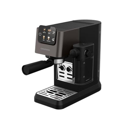 GRUNDIG KSM 5330 Siebträgermaschine mit Milchsystem Dark Inox/Schwarz