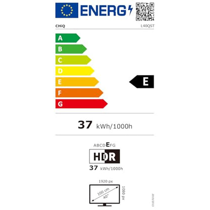 CHIQ L40QST QLED Pro Google TV Smart Fernseher 40 Zoll FHD