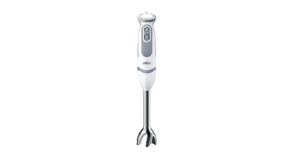 Braun MultiQuick 5 Vario Stabmixer MQ 5235WH 1000 Watt weiss/grau mit Edelstahl-Mixfuss und Zubehör-Set