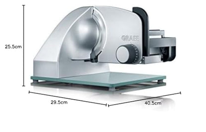 GRAEF Master M20 Elektrischer Allesschneider Vollmetall - Silber