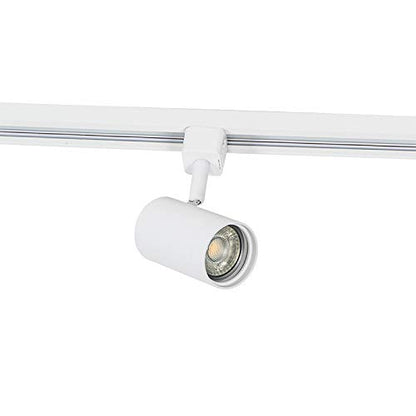 QAZQA Schienensystem Komplettset – weisser Deckenspot 5-flammig