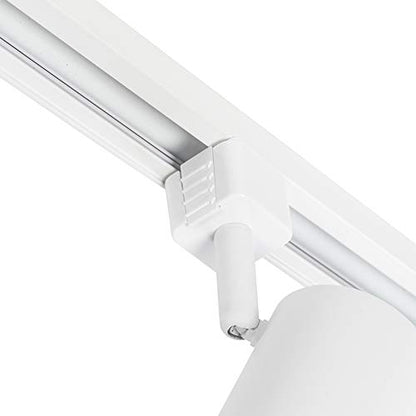 QAZQA Schienensystem Komplettset – weisser Deckenspot 5-flammig