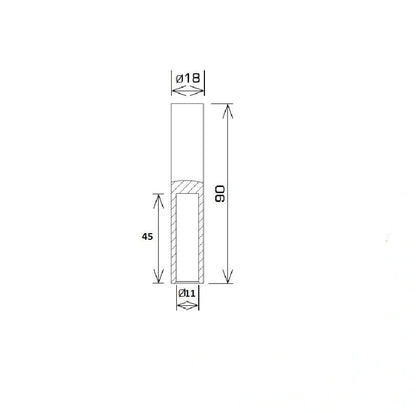 Tiefenerder Staberder V4A Edelstahl Erdung SET 3.0m – Ø20mm
