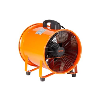 VEVOR Bauventilator 367W Axiallüfter Industrielüfter mit 10m Schlauch