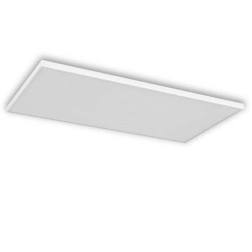 InfraHeat Deckenheizung Infrarot 860W - 119.5x59.5cm Thermostat: Weißes, rechteckiges Paneel. Erzeugt Infrarotwärme.