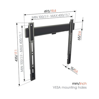 Vogel's TVM 5407 TV-Wandhalterung – Superflach, 32-77 Zoll
