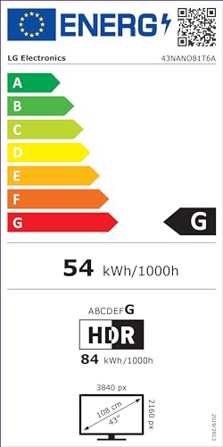 LG 43NANO81T6A NanoCell 4K AI Fernseher 43 Zoll (2024)