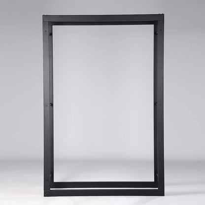 Loywe Kaminholzregal Metall - Schwarz 100x25x150cm (LW1087)
