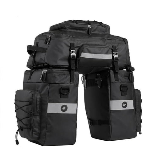 tamthy 3-in-1 Fahrradtasche - Wasserdicht, Gepäckträger Rucksack. Ermöglicht variablen Gepäcktransport am Rad und zu Fuß.