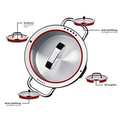 WMF Function 4 Induktions-Topfset 5-tlg. mit Abgiessfunktion
