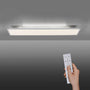 SellTec LED Panel 120x30cm Deckenleuchte - Dimmbar, CCT, Indirekt: Weißes, flaches Rechteckpanel für dimmbare CCT-Beleuchtung.