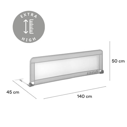 Jané Bed Rails Basic Kinderbettgitter 140 cm, klappbar, Grau