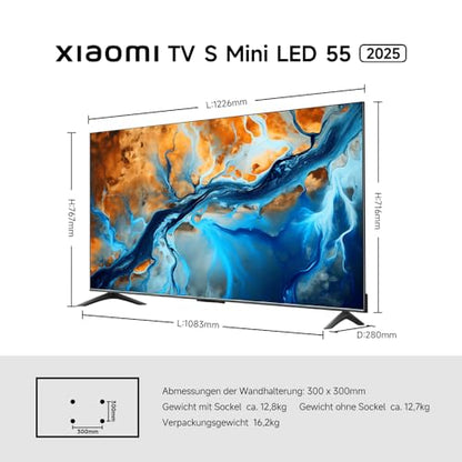 XIAOMI TV S Mini 55 2025 MiniLED QLED TV - 55 Zoll