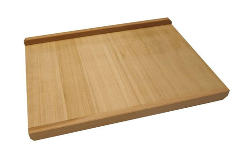 CULIMI Holzbackbrett Teigbrett – grosses Nudelbrett 70x50 cm, rechteckiges Naturholzbrett zum Ausrollen von Teig und Zubereiten von Nudeln.