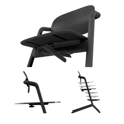 CYBEX Gold LEMO Hochstuhl 4in1-Set mitwachsend - Stunning Black