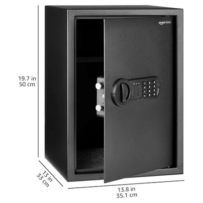 Amazon Basics Elektronischer Tresor 51l, Schwarz mit Digitaltastenfeld