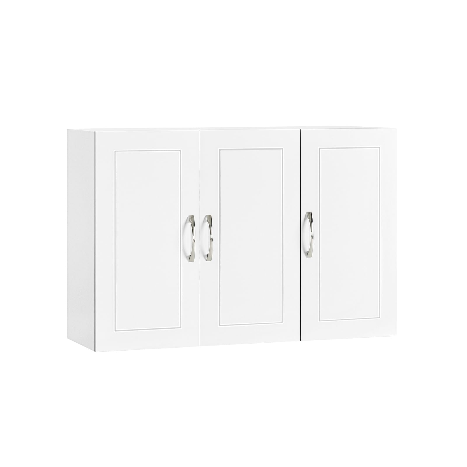 SoBuy FRG231-L-W Badezimmerschrank Wandschrank – Weiss. Kompakter Wandschrank zur Aufbewahrung von Badutensilien.