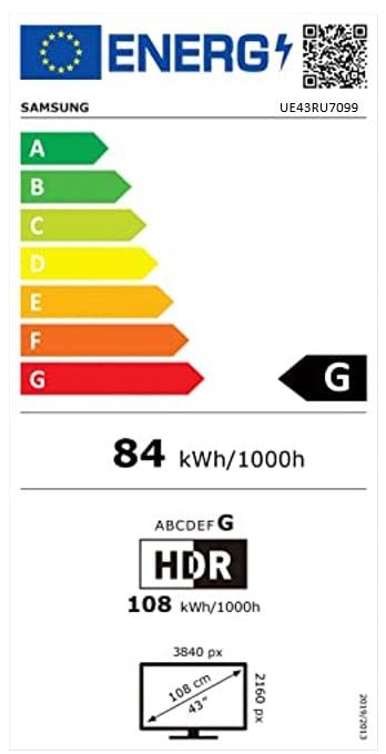 Samsung RU7099 4K UHD LED Smart TV – 43 Zoll (2019)
