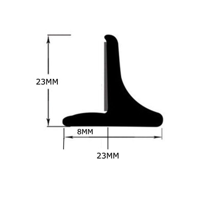 DuDuZui Radlaufverbreiterung Universal, 4x 1,5 m Gummileiste schwarz