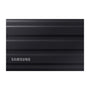 Samsung Portable SSD T7 Shield Externe SSD - 4 TB Schwarz: Kompakte, rechteckige schwarze SSD zum schnellen, portablen Datentransfer.