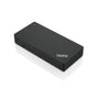 Lenovo ThinkPad USB-C Dockingstation Gen2 40AS0090EU – Generalueberholt. Schwarz, rechteckig. USB-C-Anschluss Peripherie & Monitore.