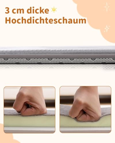 Favodormir Krabbelmatte Baby 150x200x3cm - Grau