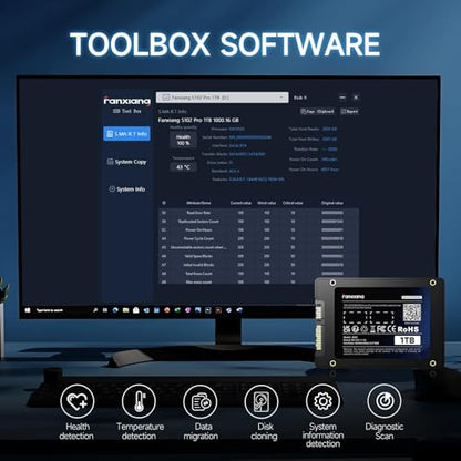 fanxiang S101Q SATA SSD 1TB - 2.5 Zoll Internes Laufwerk