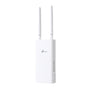 TP-Link TL-MR110-Outdoor 4G LTE WLAN Router - SIM-Karte. Weißes, wetterfestes Gehäuse. Stellt draußen mobiles 4G LTE WLAN via SIM-Karte bereit.