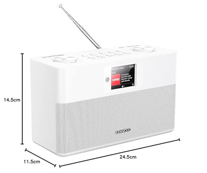 Kenwood CR-ST100S-W Digitalradio DAB+/UKW für Zuhause - Weiss