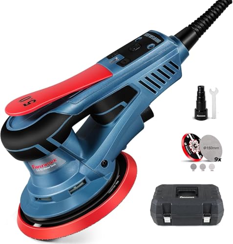 FANZWORK EZ150A Bürstenloser Exzenterschleifer. 150mm runder Schleifteller für präzises Schleifen von Oberflächen.
