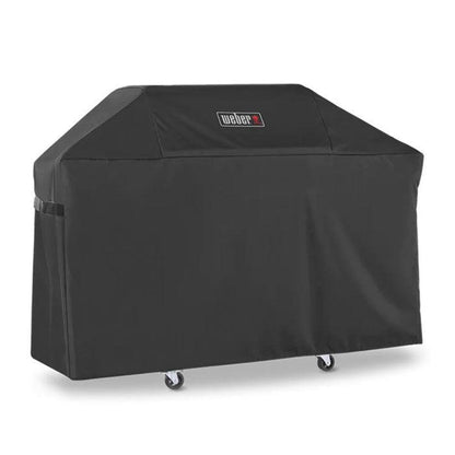 Weber Genesis 300 Series Premium Grillabdeckung - Schwarz. Passgenaue, schwarze Abdeckung aus strapazierfähigem Material schützt den Grill vor Witterung.