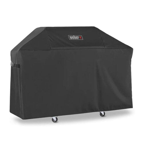 Weber Genesis 300 Series Premium Grillabdeckung - Schwarz. Passgenaue, schwarze Abdeckung aus strapazierfähigem Material schützt den Grill vor Witterung.