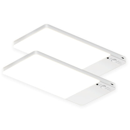 FULEN CL06 LED Deckenleuchte mit Bewegungsmelder und Akku, 2er-Pack, flache Bauform