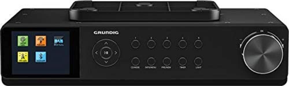 Grundig GKR1060 DKR 3000 Küchenradio BT DAB+ WEB - Schwarz. Kompaktes, schwarzes Gerät. Empfängt DAB+, Bluetooth und Webradio für Musik in der Küche.