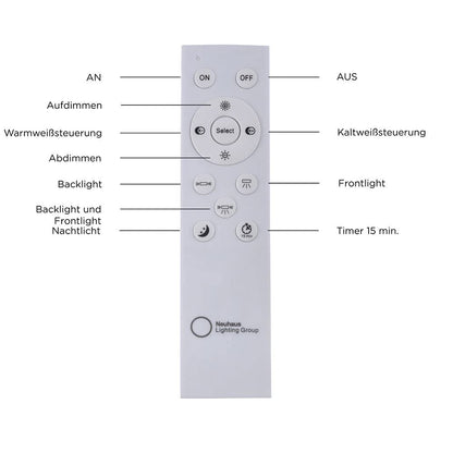 SellTec LED Panel 120x30cm Deckenleuchte - Dimmbar, CCT, Indirekt