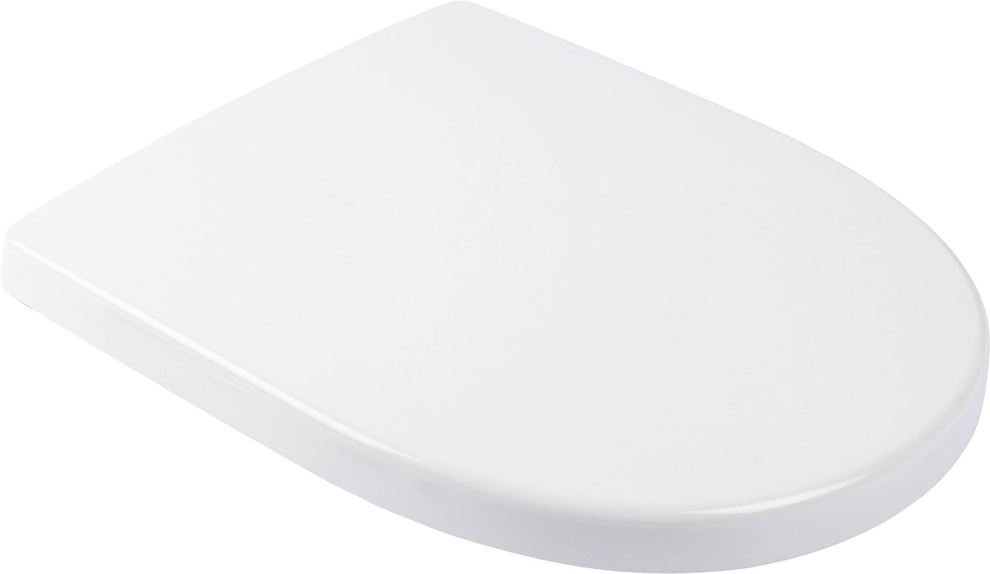 Calmwaters WC Sitz Keramag iCon D-Form Absenkautomatik Weiss. D-förmiger, weisser WC-Sitz mit Absenkautomatik für Keramag iCon.