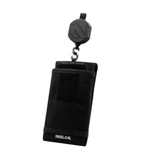 REELOQ PRO Handysicherung mit FLEXLOCK Sicherungsseil, Gurtband – Rucksack-Handytasche mit Anti-Slip-Klettverschluss