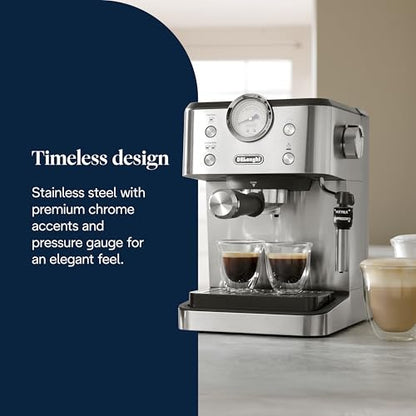 De'Longhi Classic EM450.M Siebträgermaschine - Edelstahl