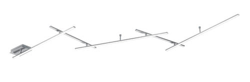 Trio Leuchten Indira 674610507 LED Deckenleuchte - Nickel matt. Flache, runde Leuchte in Nickel matt für blendfreie Raumbeleuchtung.
