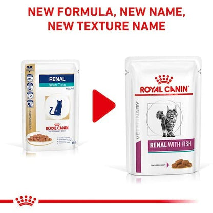 Royal Canin Vet Renal Fish Diät Katzenfutter – 4x12x85g
