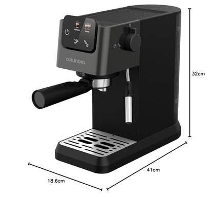 GRUNDIG KSM 4330 Siebträgermaschine Touch-Display - Schwarz