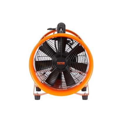 VEVOR Bauventilator 367W Axiallüfter Industrielüfter mit 10m Schlauch